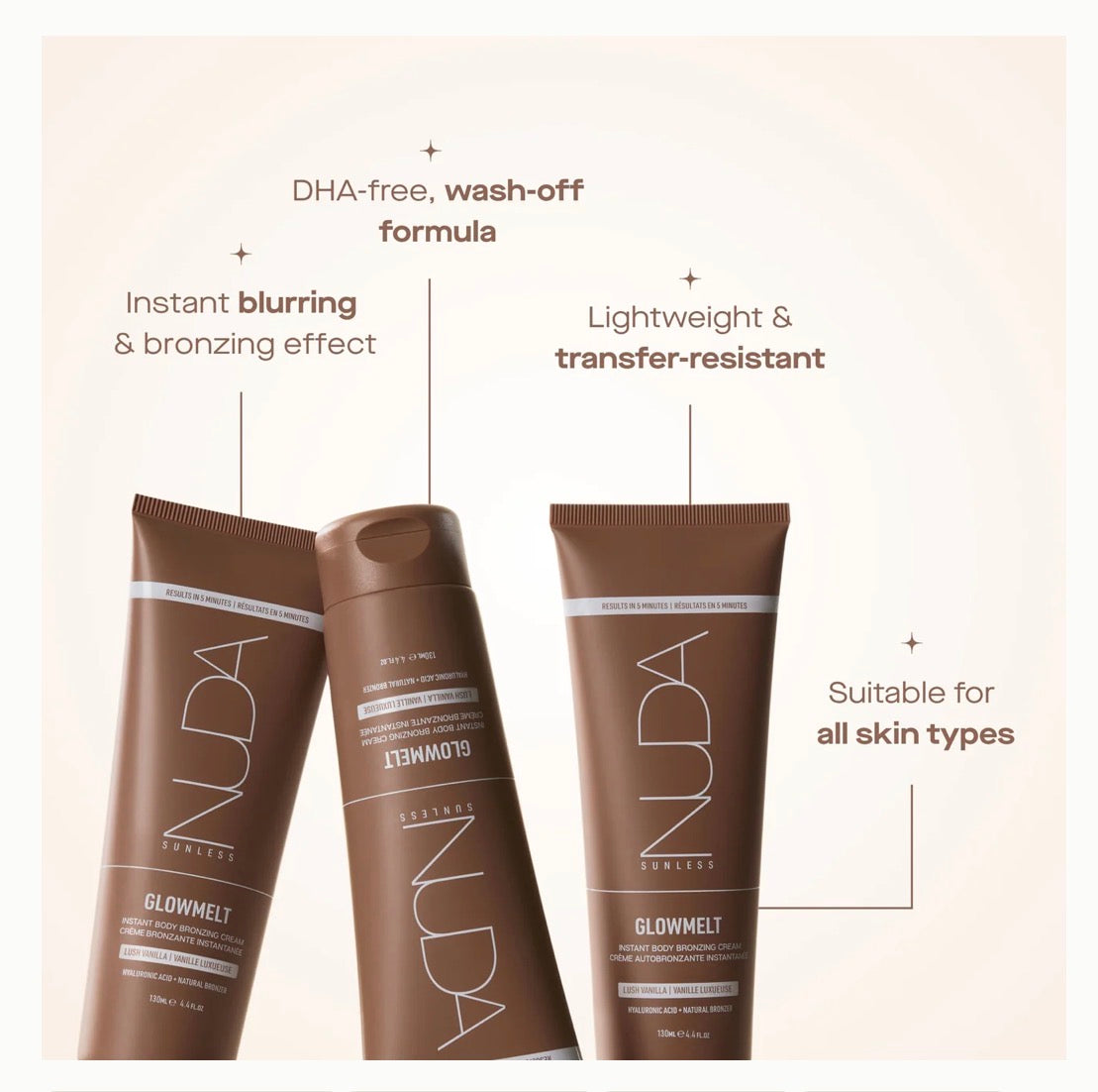 Nuda Glow Melt Instant Bronzing Cream
