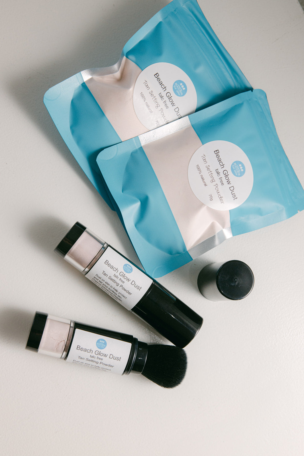 Beach Glow Tan Setting Dust Refillable Brush (filled) image 2